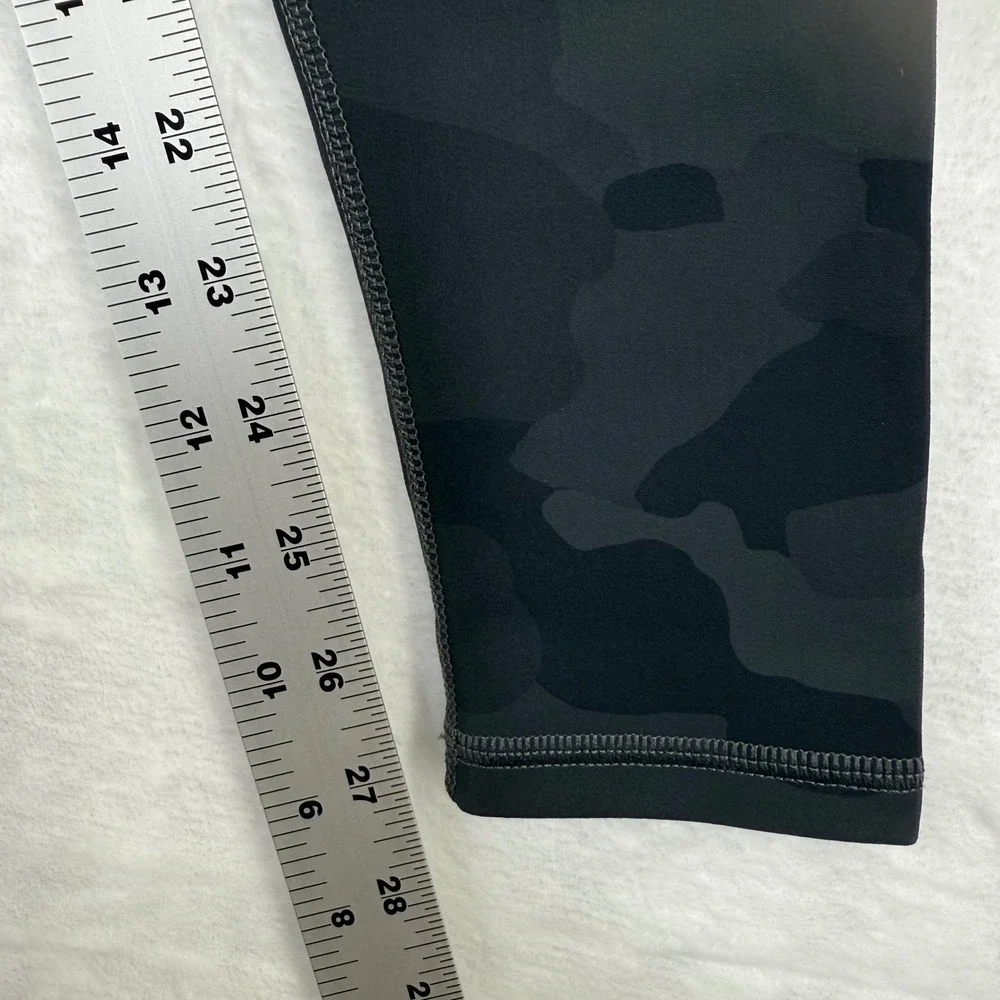 Alo Yoga High Waist Camo Leggings Black XS‎ Made in Portugal